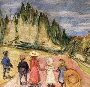 Edvard Munch Eventyrskogen,omkring china oil painting artist